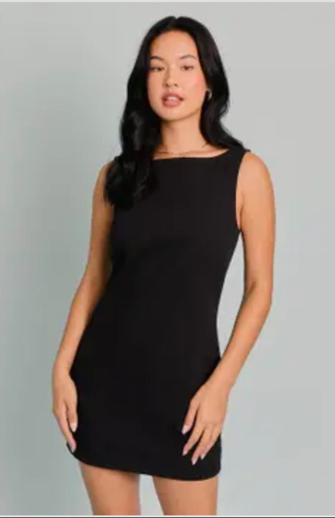 Little Black Number | Boatneck Sleeveless