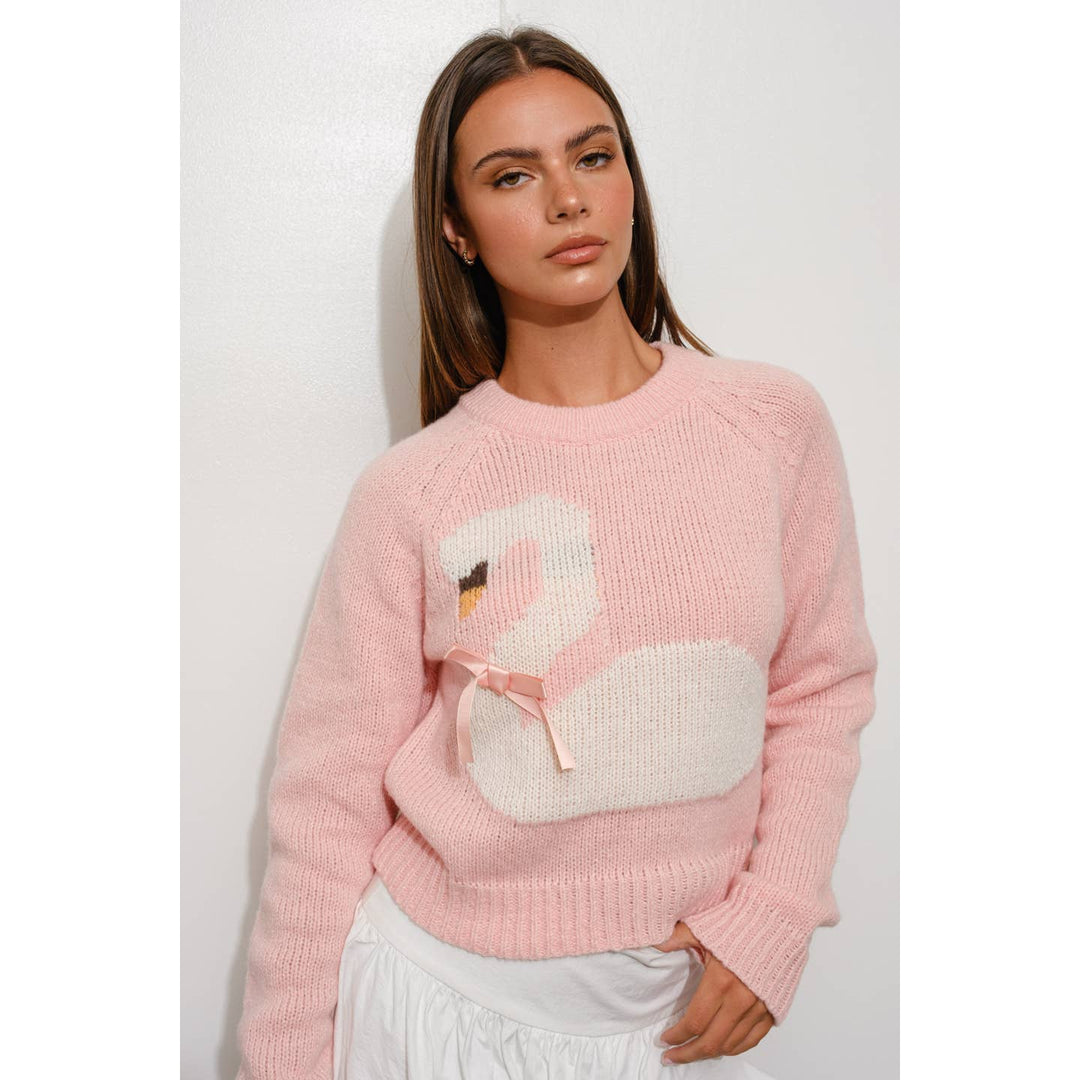 トップス Herlipto Bouncy Check Knit Pullover swan Herlipto Bouncy Check Knit Pullover - メルカリ